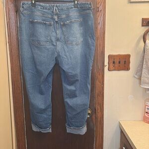 Good American Blue Boyfriend Jeans